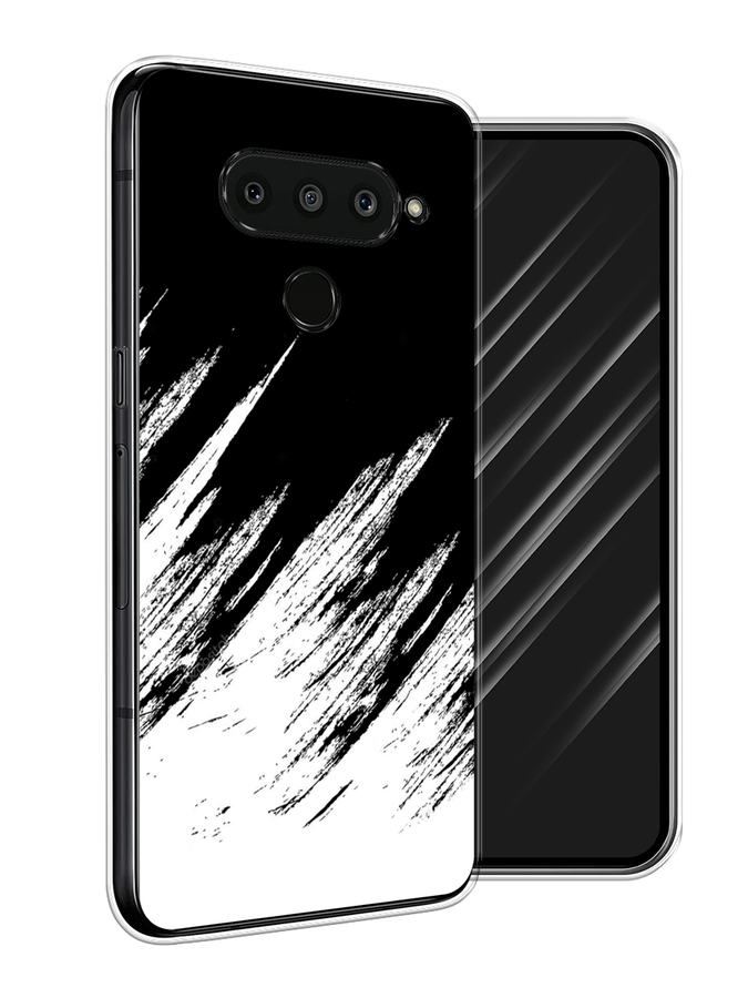

Чехол Awog на LG V50 ThinQ "Черно белые брызги", Черный;белый;бежевый, 83850-3