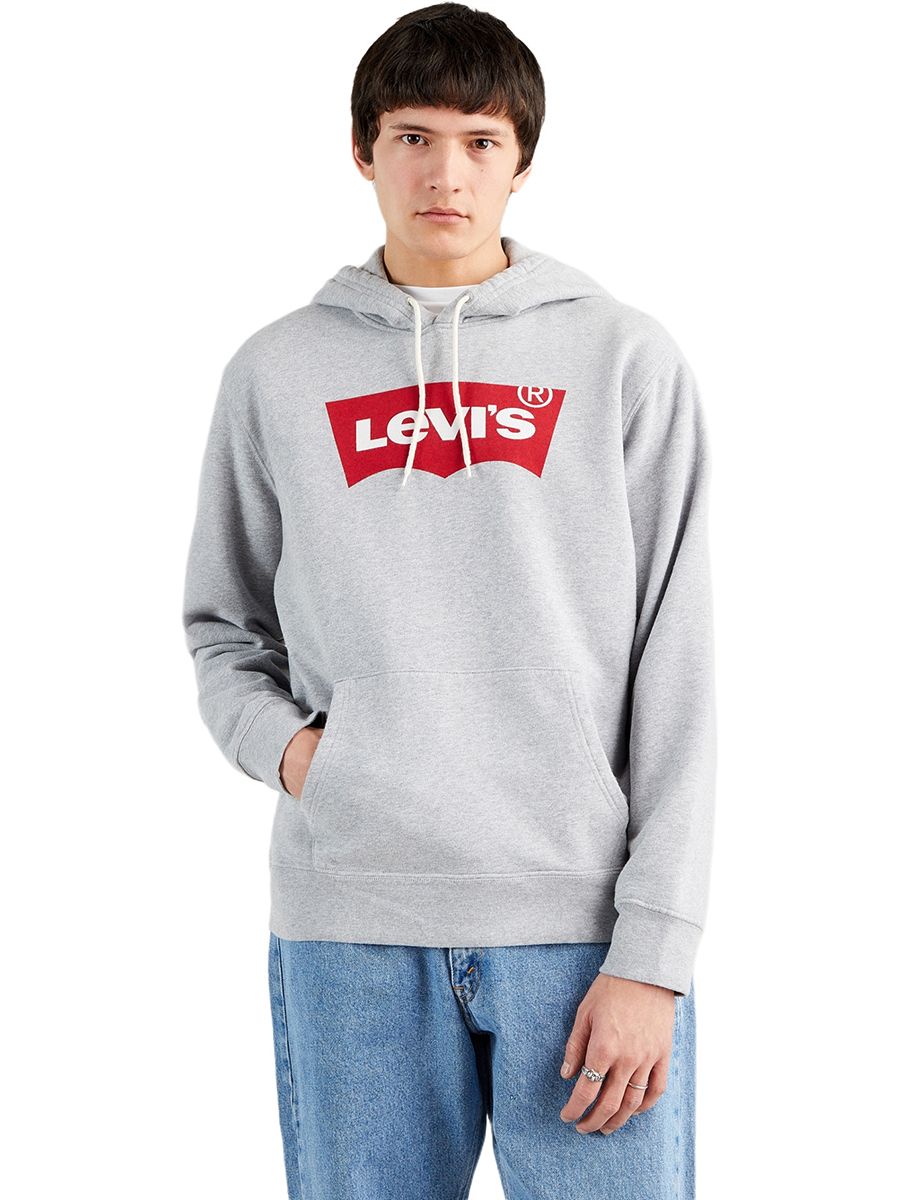 

Худи мужское Levi's 38424-0000 серое 2XL, 38424-0000