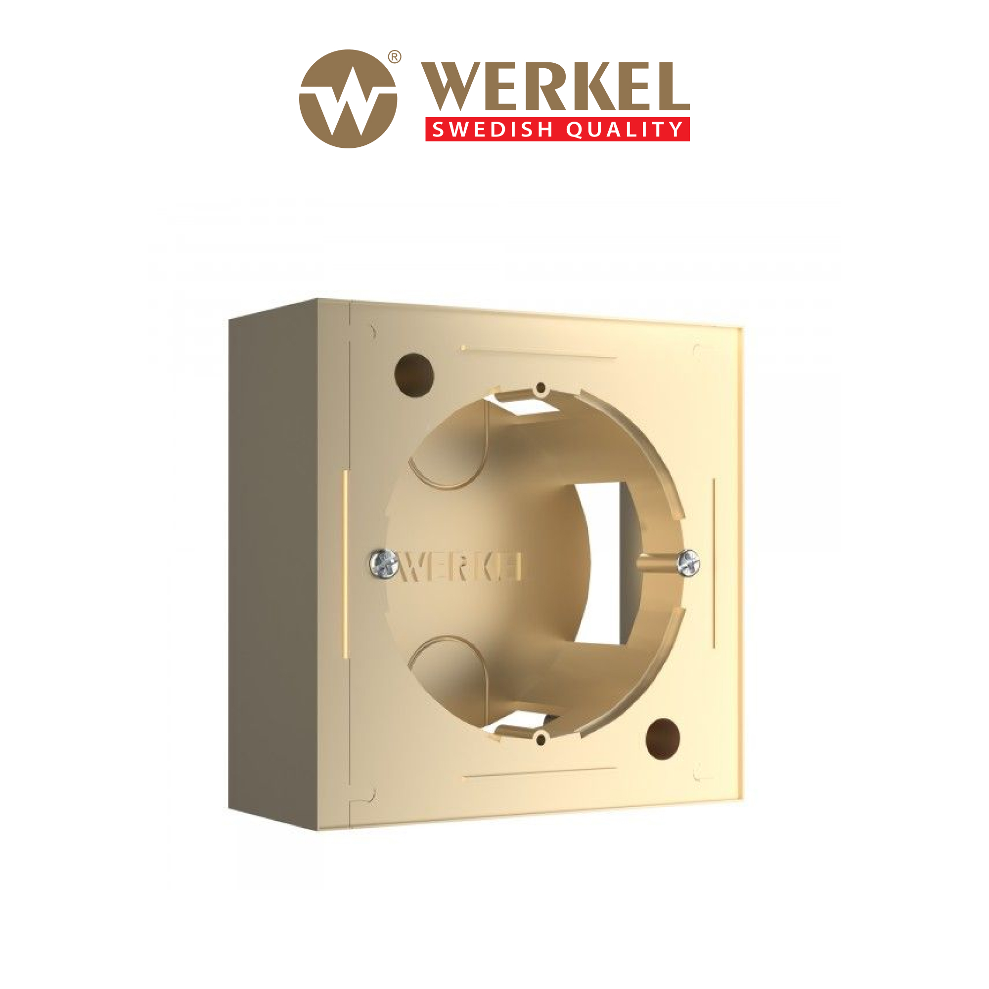 Коробка для накладного монтажа Werkel W8000011 шампань