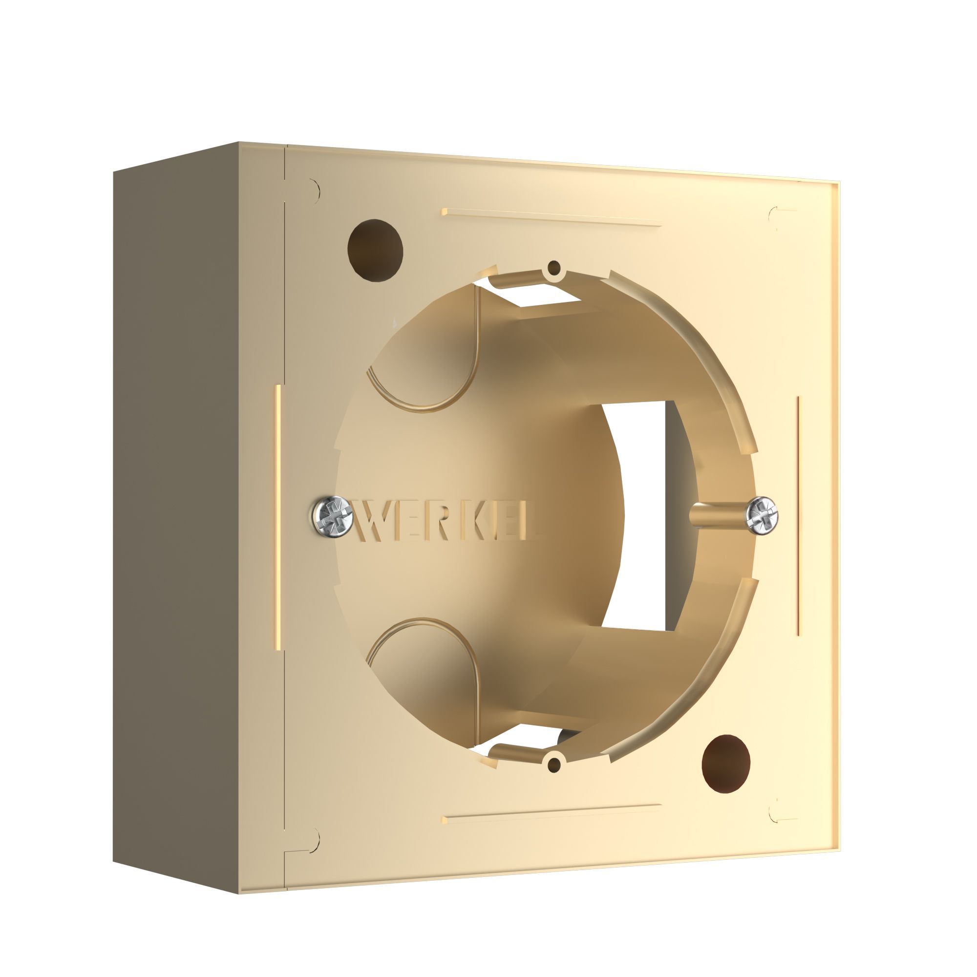 Коробка для накладного монтажа Werkel W8000011 шампань модульная настенная коробка для электроустановочных изделий dkc