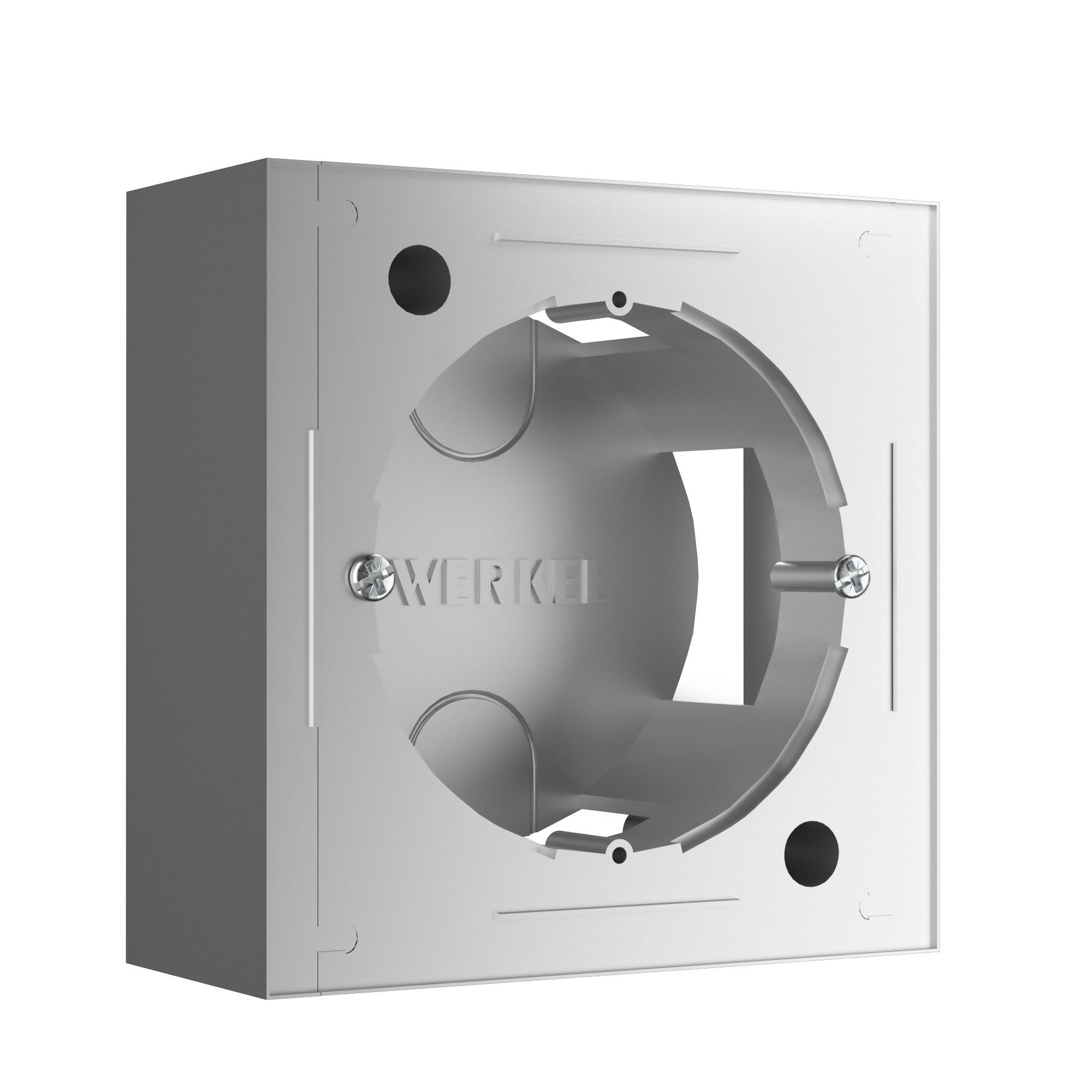 Коробка для накладного монтажа Werkel W8000006 серебряный