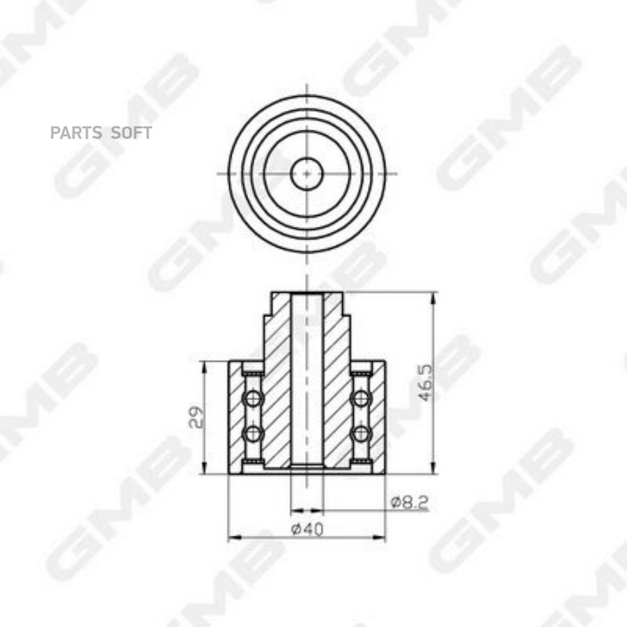 

Ролик Обводной Vag GMB арт. gt30620