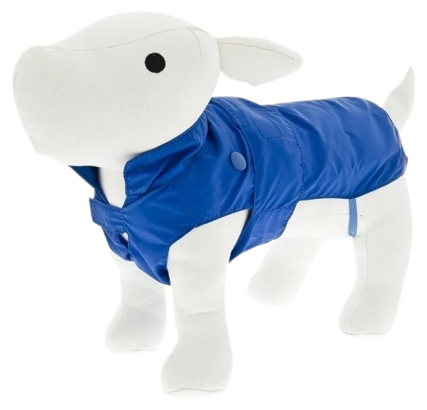 Дождевик, плащ для собак Ferribiella одежда Комфорт, мужской, синий, 43, длина спины 43 см