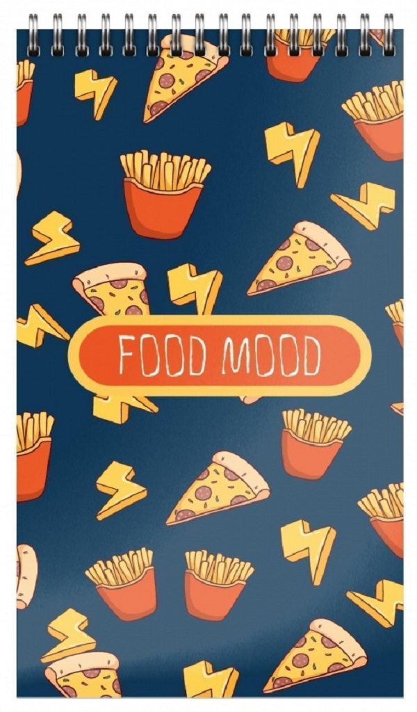 

Блокнот SchoolФОРМАТ 40л, А7 Ufood, клетка, спираль, мелованный картон