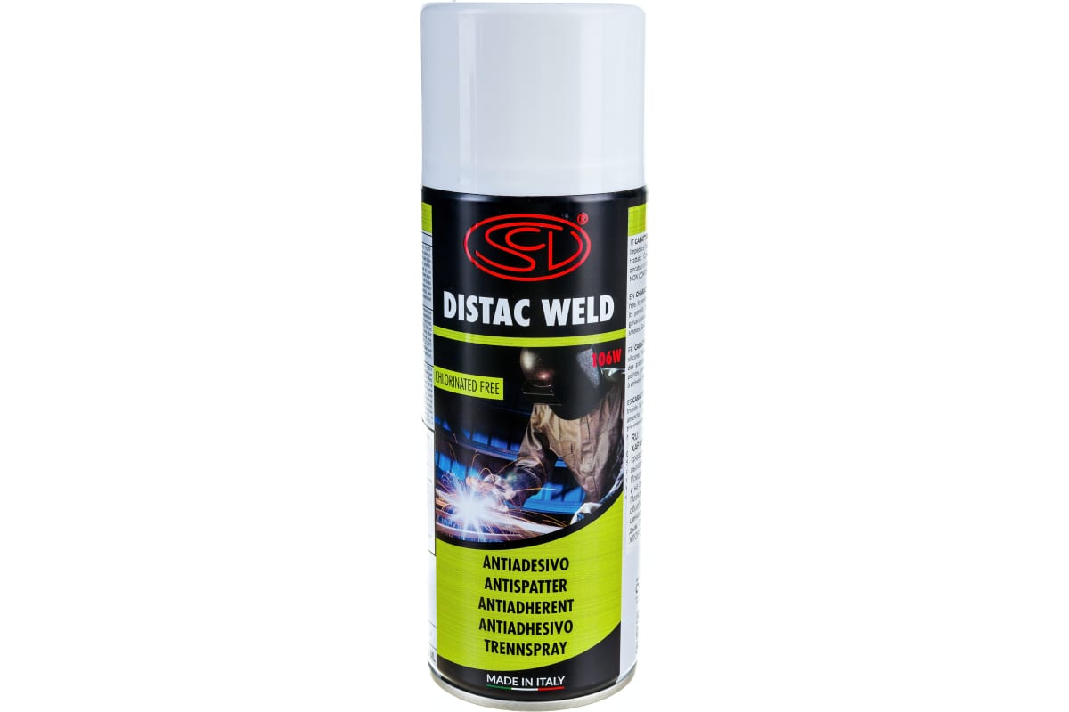 

Спрей антипригарный Distac Weld 400 мл SILICONI 100532445, Белый
