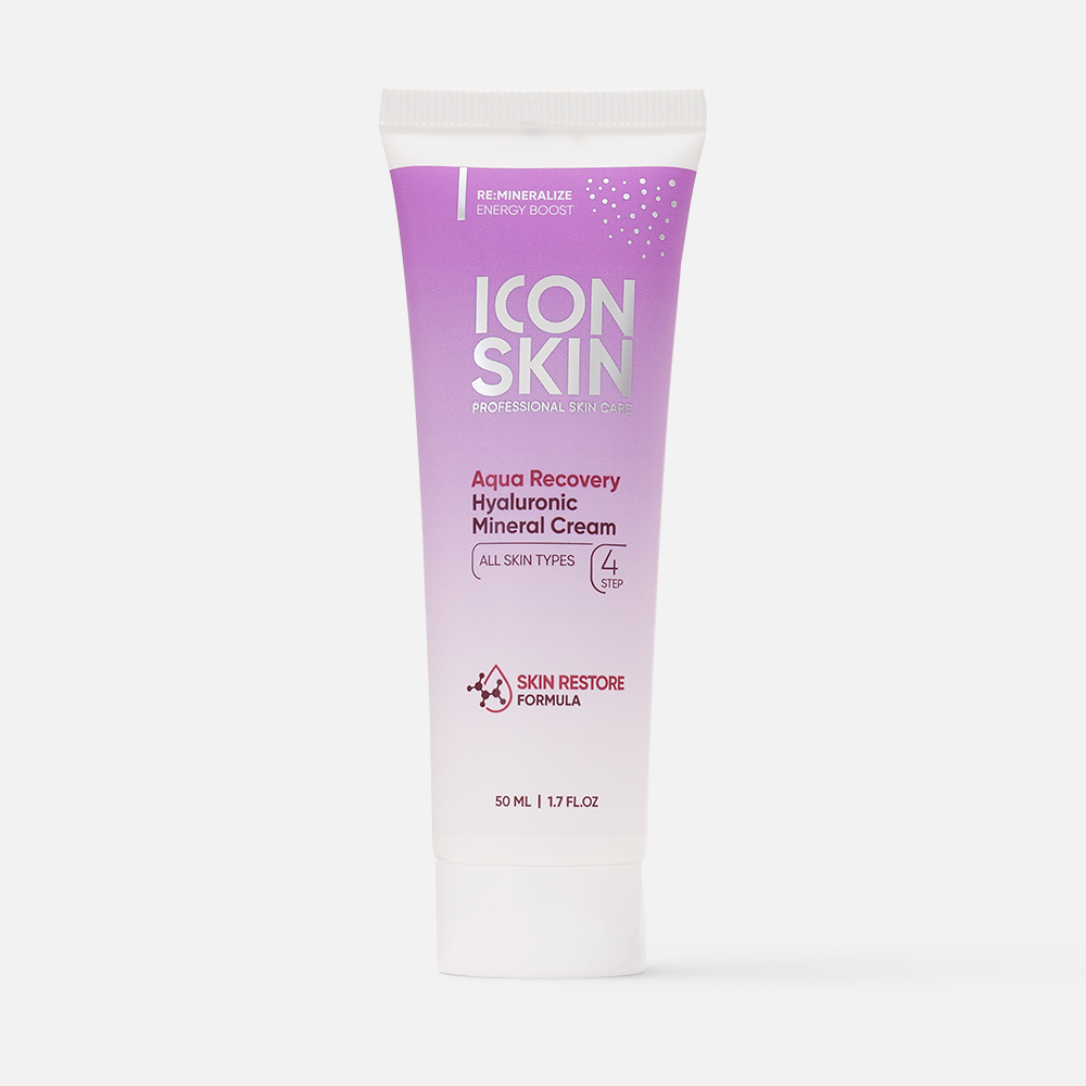 Крем для лица Icon Skin Aqua Recovery, увлажняющий, с гиалуроновой кислотой, 50 мл