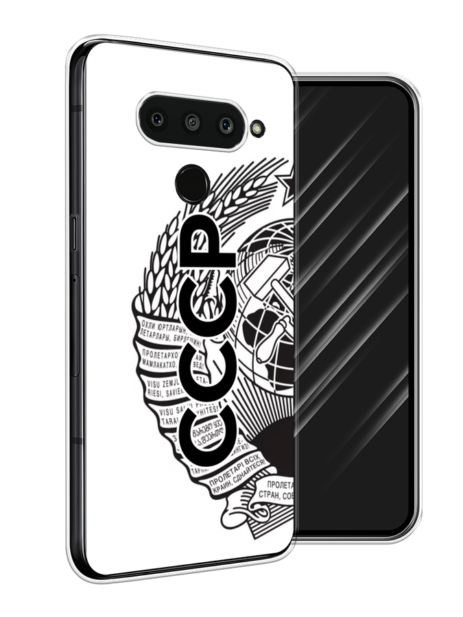 

Чехол Awog на LG V50 ThinQ "Герб СССР", Черный;серый;белый, 83850-10