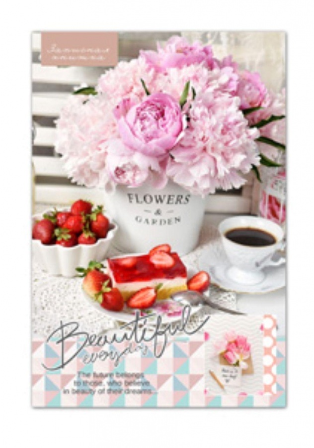 

Записная книжка А4 Проф-пресс Цветы и сладости, 96 листов, твердая обложка 7Бц