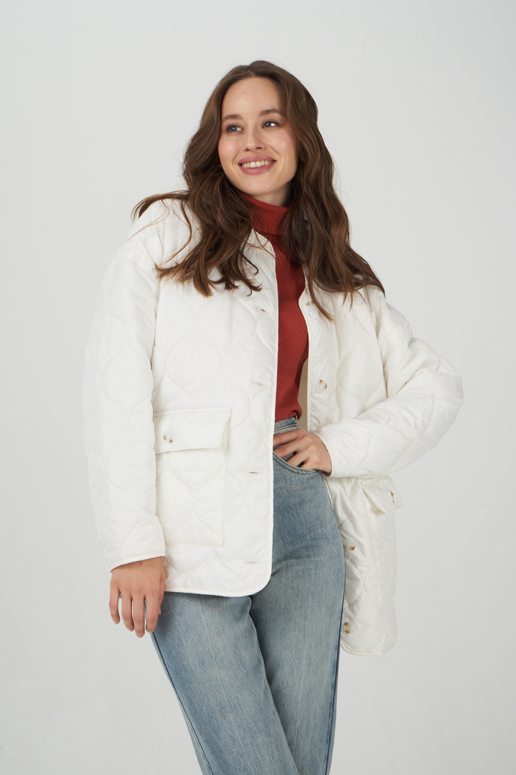 

Куртка женская Ennergiia AW23-Jac02 белая 46 RU, AW23-Jac02
