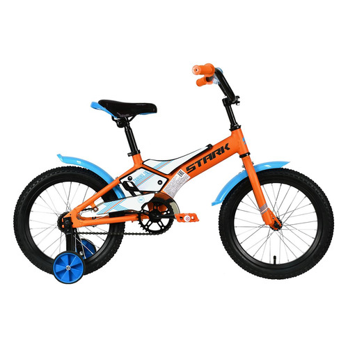 

Велосипед STARK Tanuki 16 Boy (2021), городской (детский), колеса 16", оранжевый/голубой,