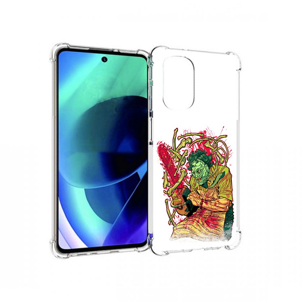 

Чехол MyPads Tocco для Motorola Moto G51 яркий мясник (PT227078.365.711), Прозрачный, Tocco