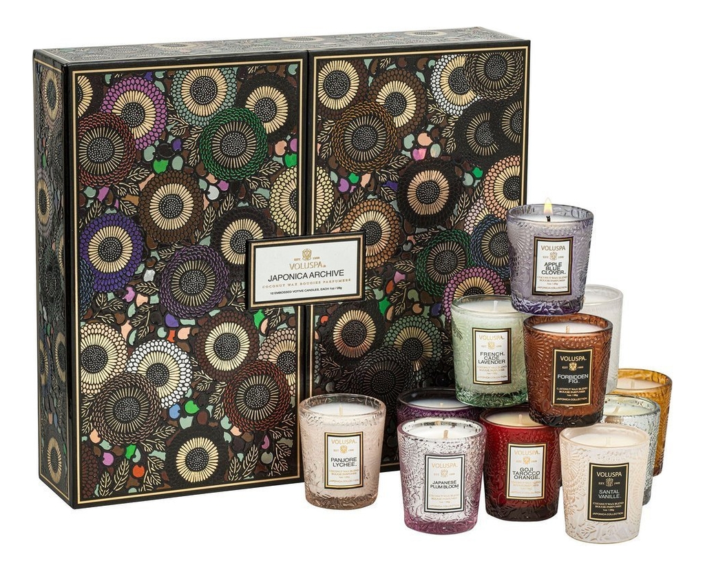 

Набор ароматических свечей VOLUSPA Japonica Archive Votive Gift 12*28г, 398742