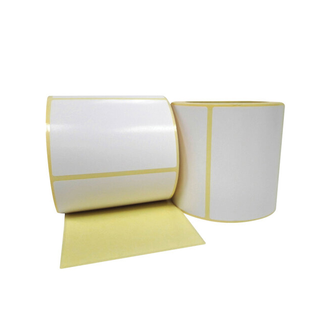 

Термотрансферные этикетки бумажные полуглянцевые, 100х50мм, 500шт. 4 рулонов, Белый