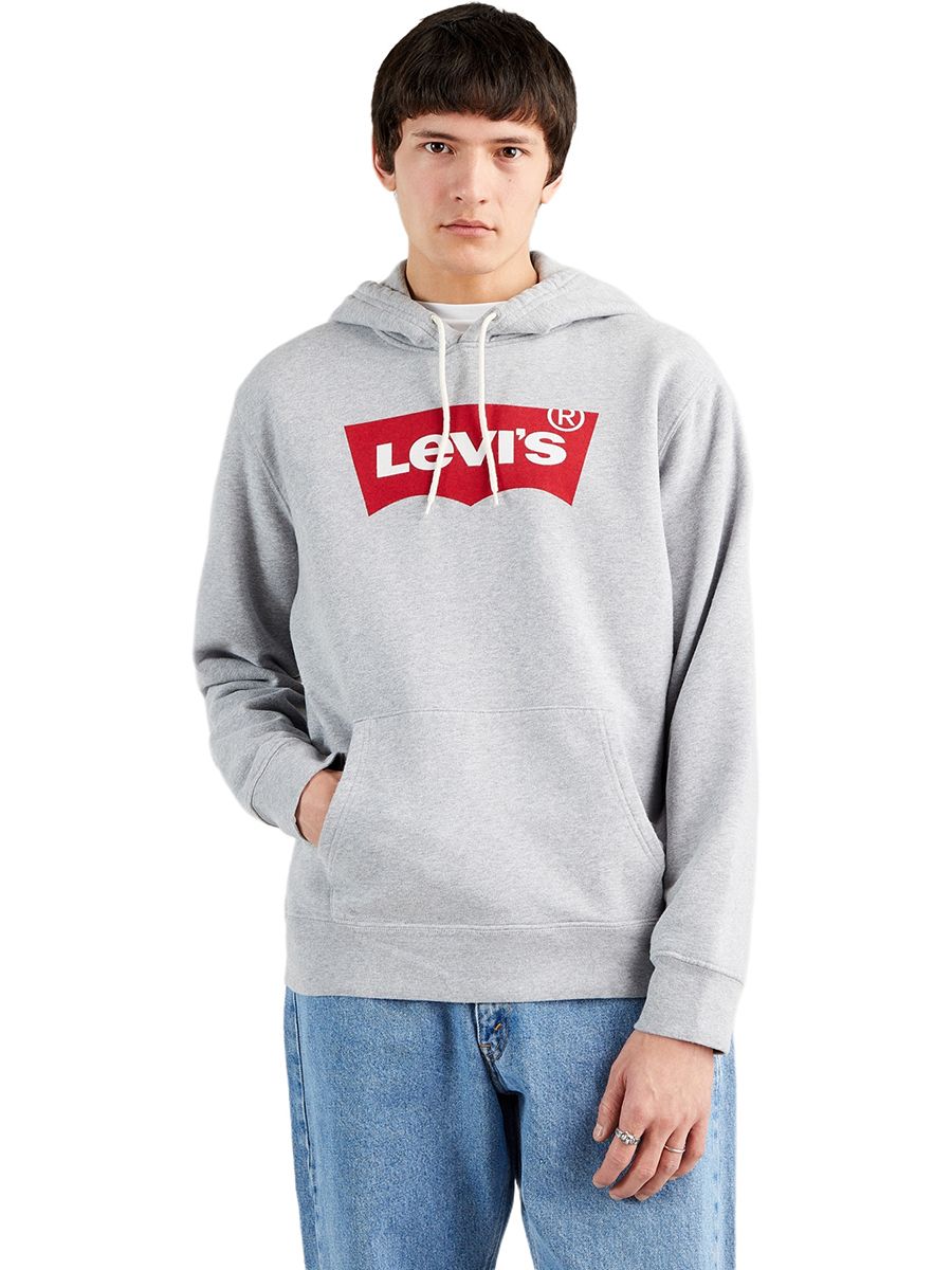 

Худи мужское Levi's 38424-0000 серое S, Серый, 38424-0000
