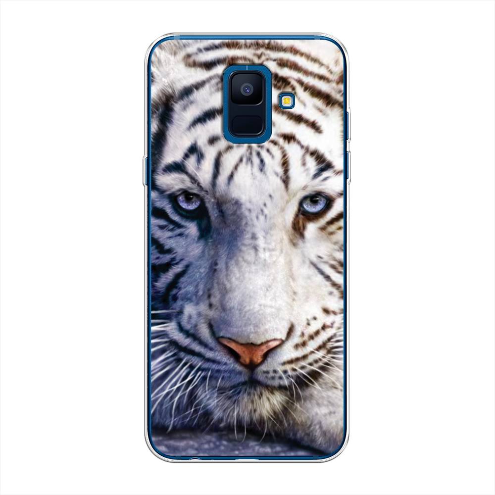 

Чехол на Samsung Galaxy A6 "Бенгальский тигр", Коричневый;белый, 25950-1