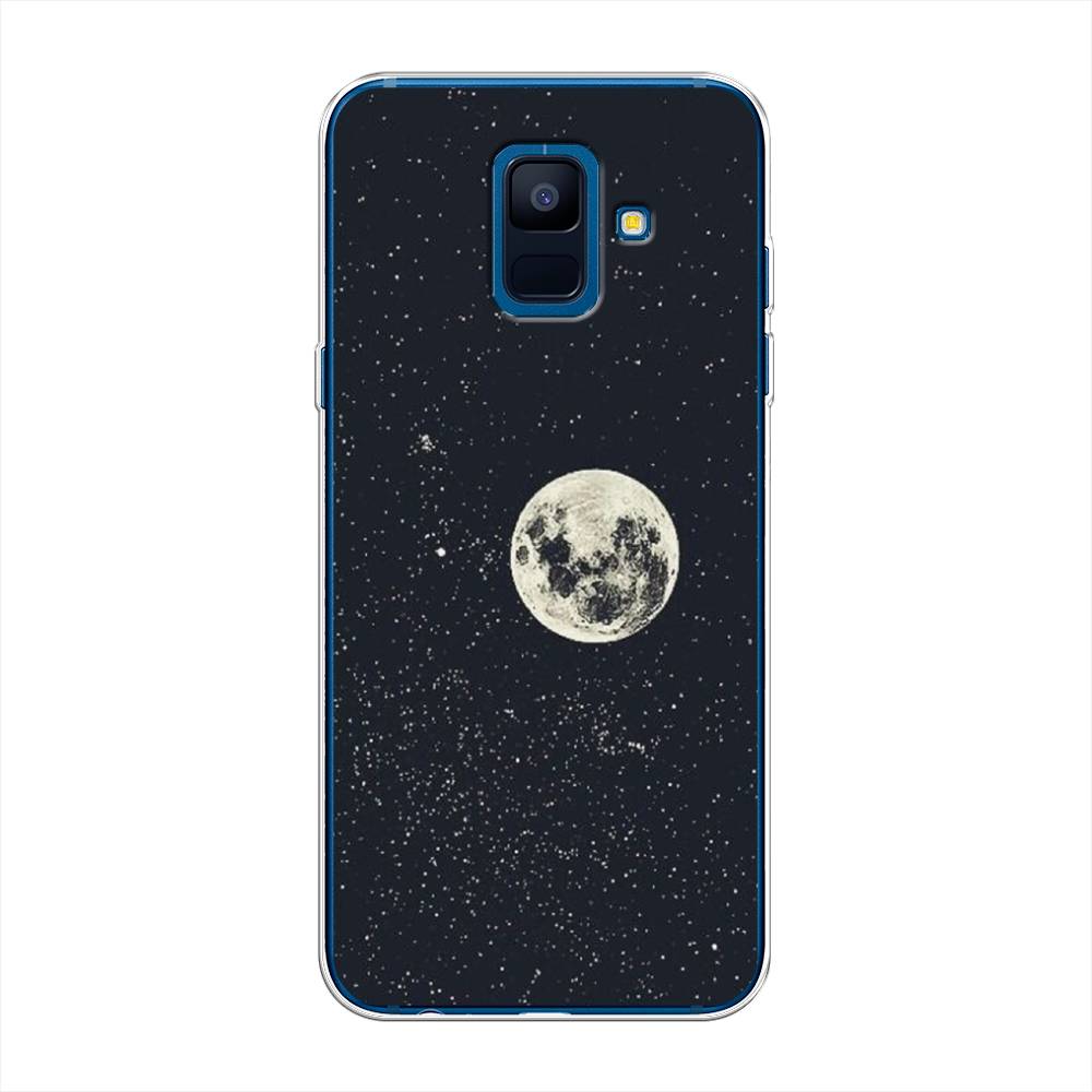 

Чехол на Samsung Galaxy A6 "Полнолуние", Красный, 25950-2