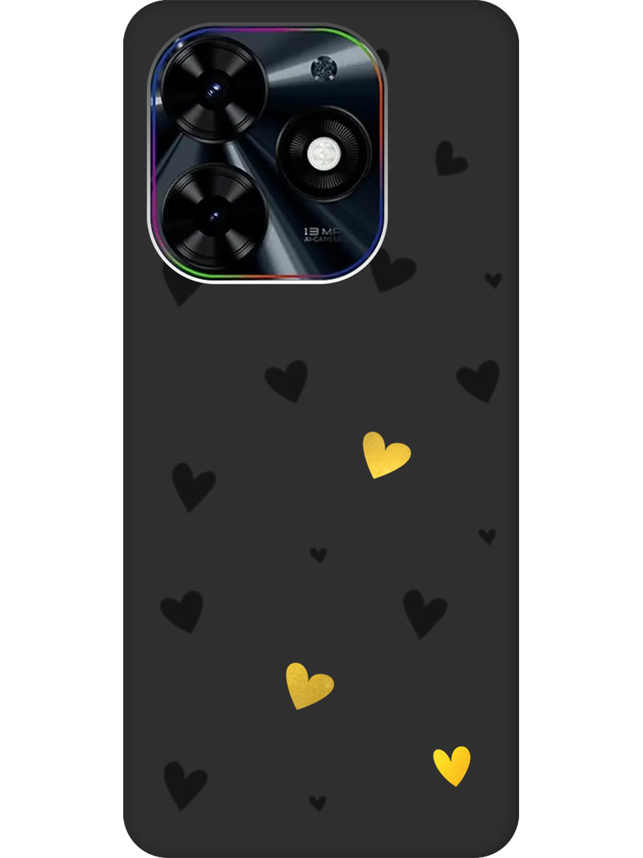 

Силиконовый чехол на Tecno Spark Go 2024 / Spark 20 / 20C / Pop 8 с принтом 830778, Черный;золотистый, 777768891