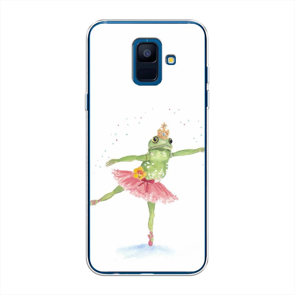 

Чехол на Samsung Galaxy A6 "Лягушка-балерина", Зеленый, 25950-4