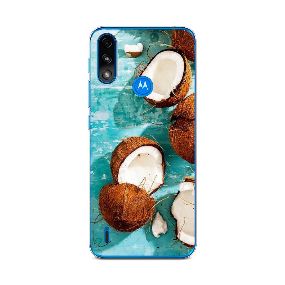 

Чехол Awog на Lenovo K13/Motorola Moto E7 Power "Разбитые кокосы", Разноцветный, 242450-10