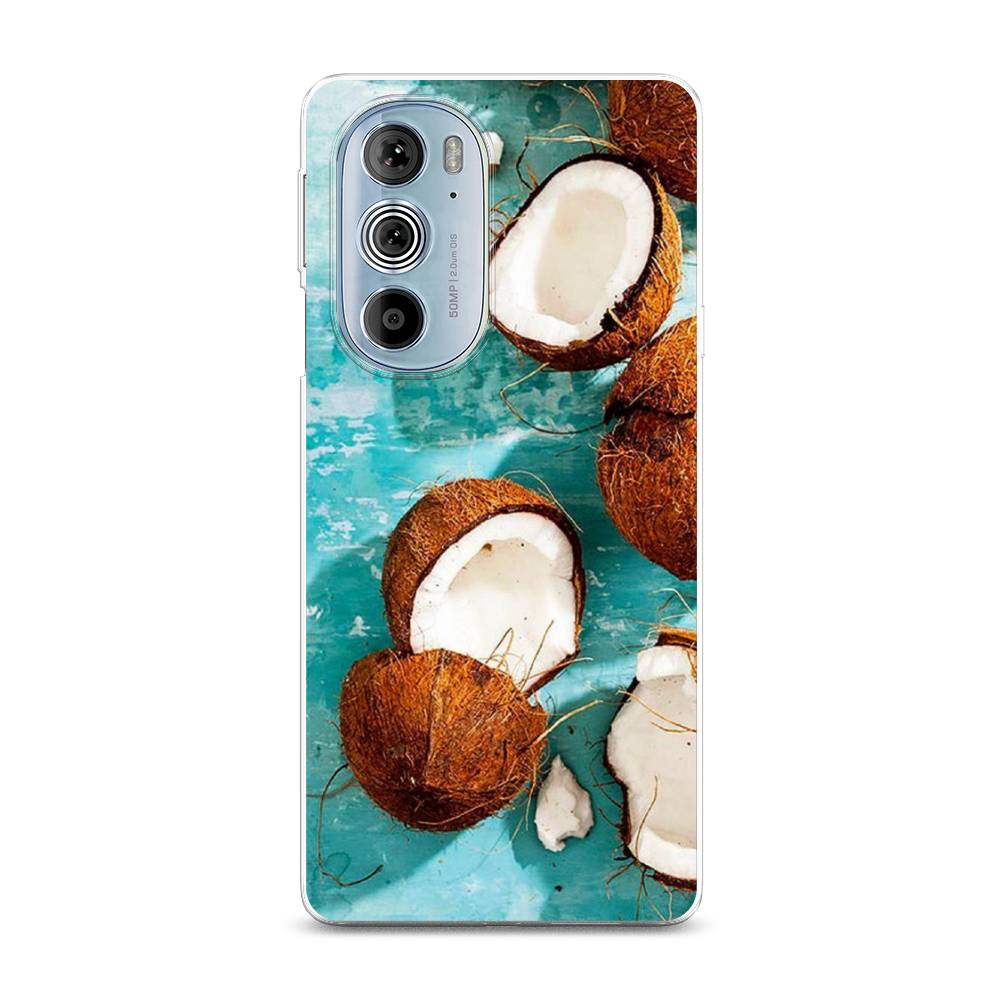 

Чехол Awog на Motorola Edge 30 Pro "Разбитые кокосы", Разноцветный, 243350-10