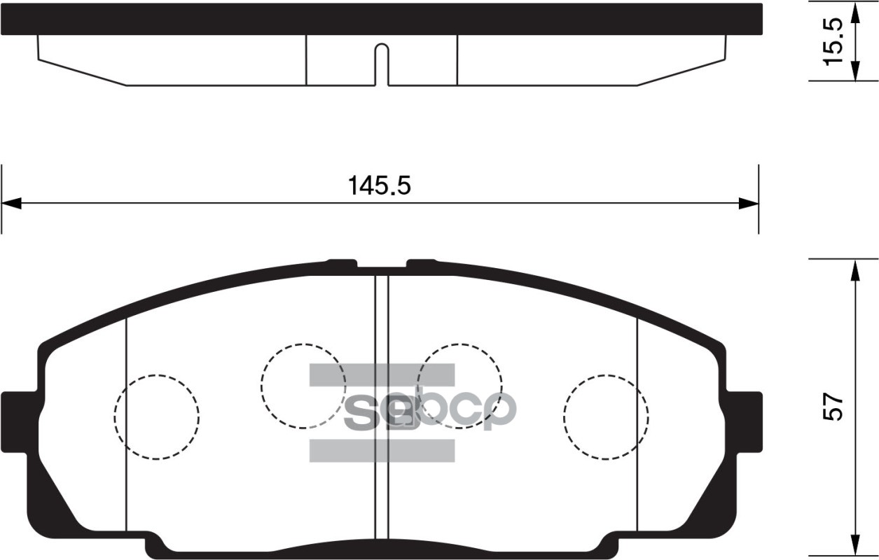 

Тормозные колодки Sangsin brake передние SP2077