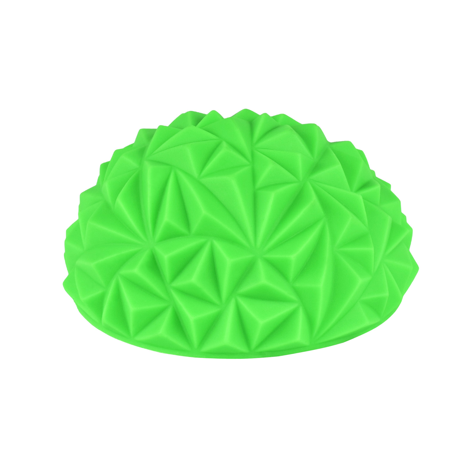 Массажер балансировочный, полусфера надувная CLIFF Кристалл 16см, зелёная