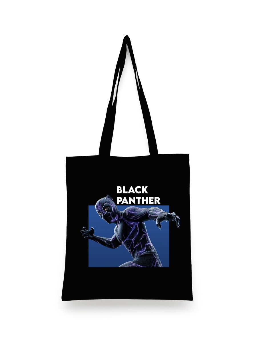 Шоппер унисекс СувенирShop Черная пантера/Marvel 4, черный