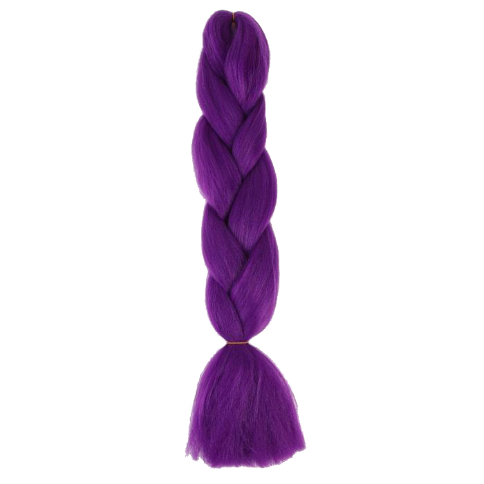Канекалон ZUMBA однотонный, гофрированный, 60 см, 100 гр, цвет фиолетовый(#AY35) 5267939