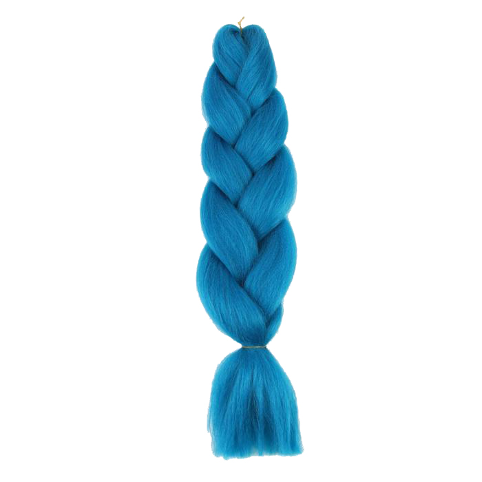 Канекалон ZUMBA однотонный, гофрированный, 60 см, 100 гр, цвет светло-синий(#AY30) 5267934