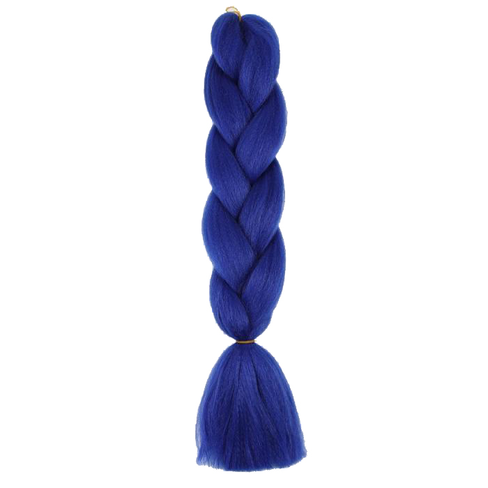 Купить Канекалон ZUMBA однотонный, гофрированный, 60 см, 100 гр, цвет синий(#AY29) 5267933, Queen Fair