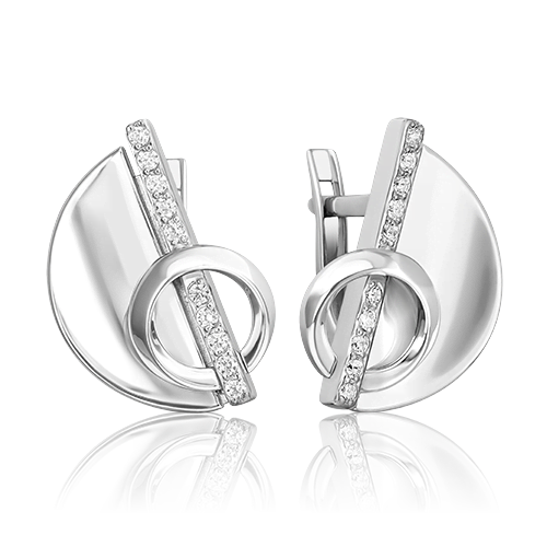 

Серьги из серебра PLATINA jewelry 02-5061-00-401-0200, фианит, 02-5061-00-401-0200