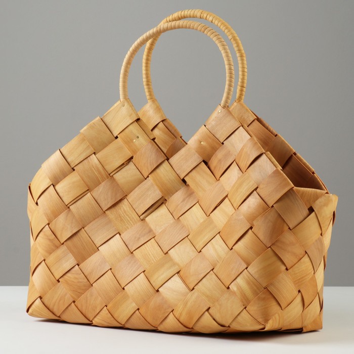 

Корзина плетеная, 32 x 14 x 16,52737 см, секвойя, Бежевый