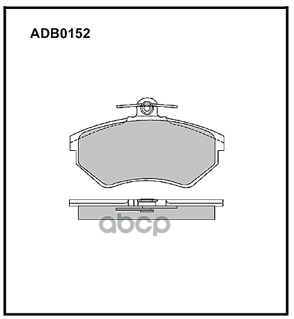 фото Колодки тормозные дисковые | перед | adb0152 nsin0007147500 allied nippon арт. adb0152