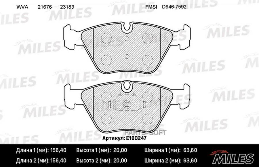 

Колодки тормозные bmw e46 99-05/e83 04- передние semimetallic