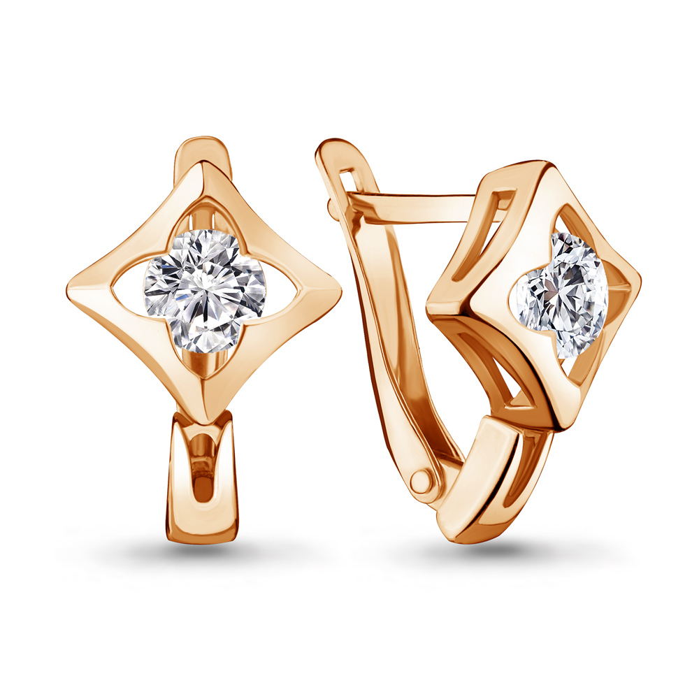 

Серьги из золота TEO MAORI 846994.1, фианит, 846994.1