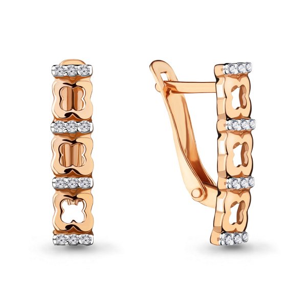 

Серьги из золота TEO MAORI 846818А.1, фианит, 846818А.1