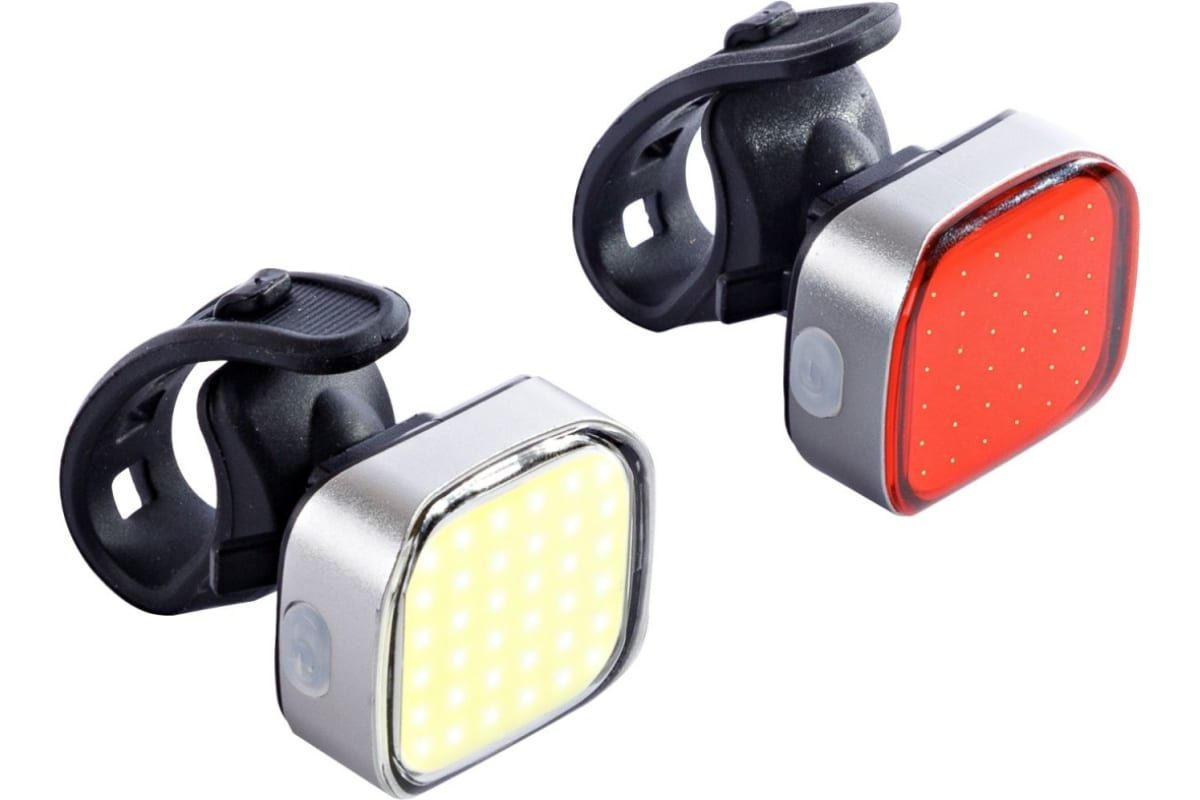 

Комплект фонарей STG JY-6217F/6217T, 70/25 lm, 300/300 mAh, USB, Серебристый, JY-6217F/6217T