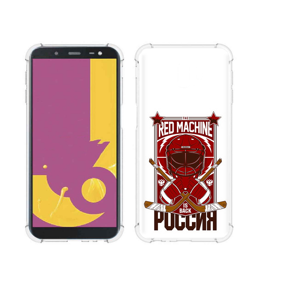 

Чехол MyPads Tocco для Samsung Galaxy J6+ (2018) хоккей россия (PT119175.557.666), Прозрачный, Tocco