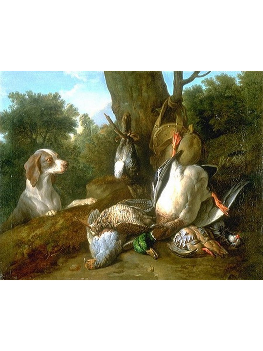 

Постер DRABS A3 Депорт Александр Франсуа Still Life with Dog and Game
