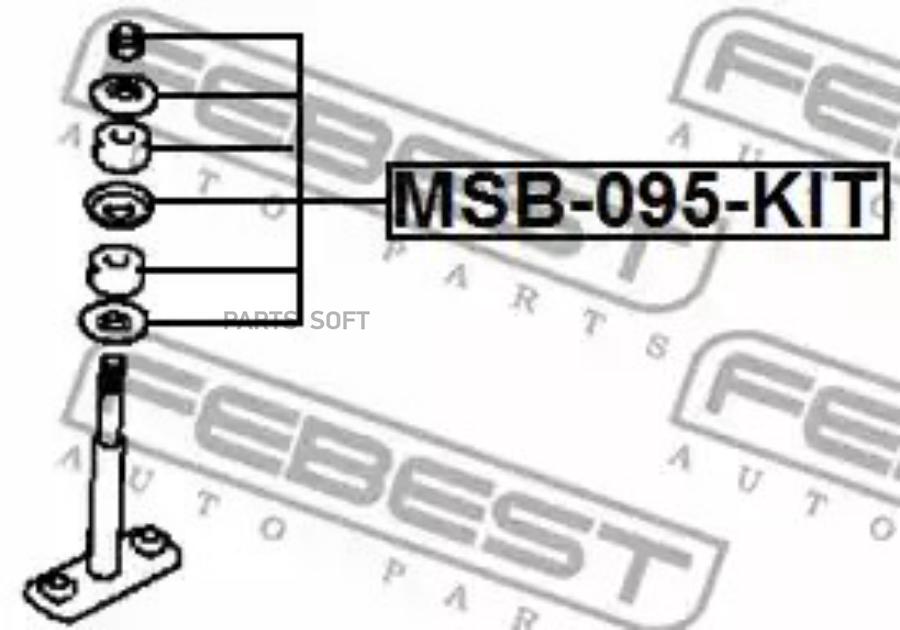 

Втулка стабилизатора mitsubishi pajero/montero sport пер. к-кт на 1 стор.