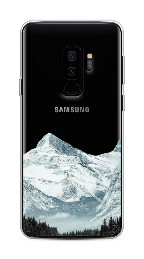

Чехол на Samsung Galaxy S9 Plus "Горы арт 1", Белый;зеленый, 25850-2
