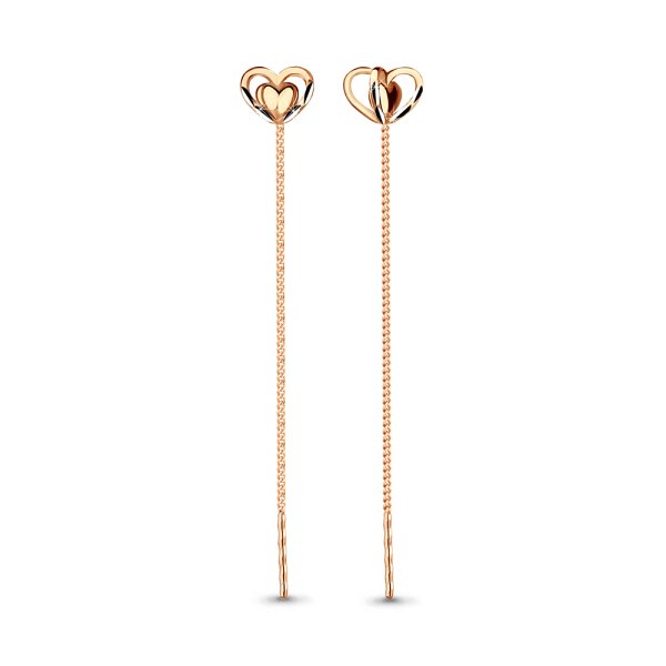 

Серьги продевки из золота TEO MAORI 830810.1, 830810.1