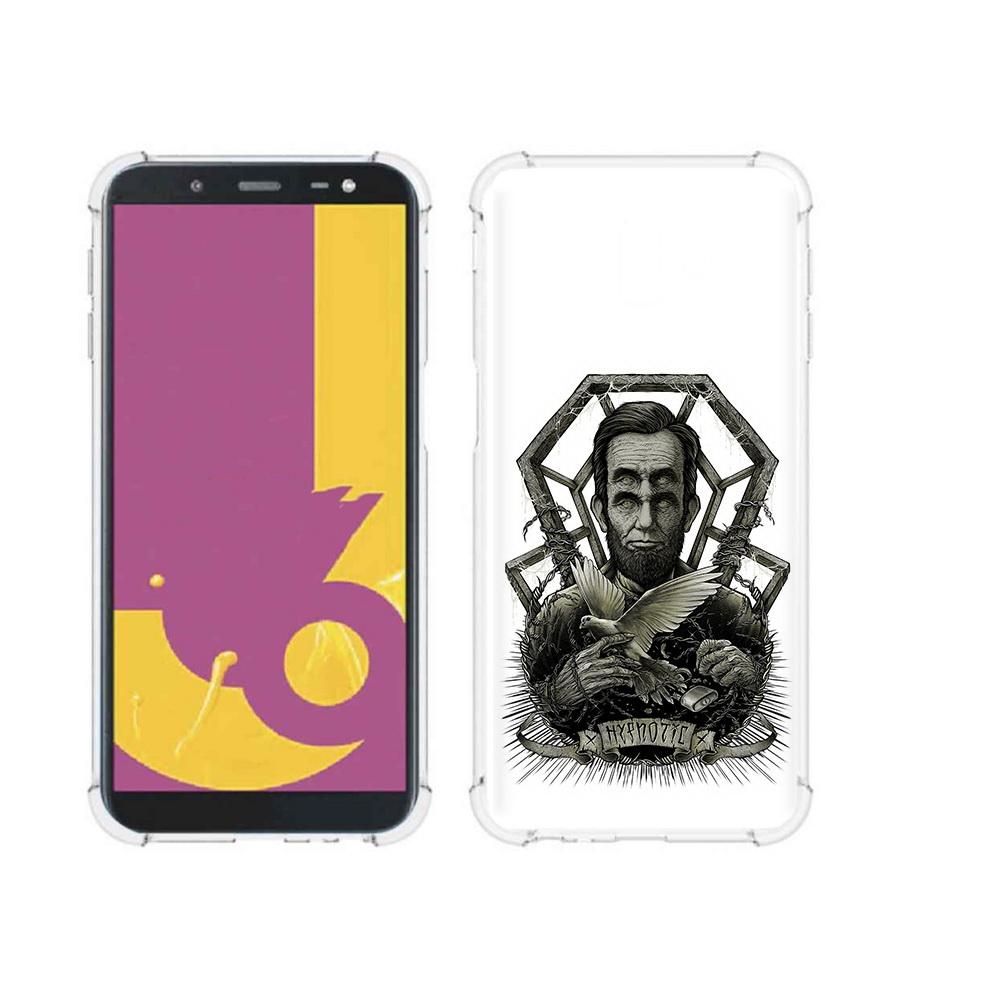 

Чехол MyPads Tocco для Samsung Galaxy J6+ (2018) франклин абстракция (PT119175.557.662), Прозрачный, Tocco