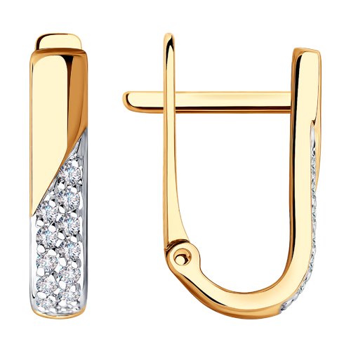 

Серьги из золота TEO MAORI 828573, фианит, 828573