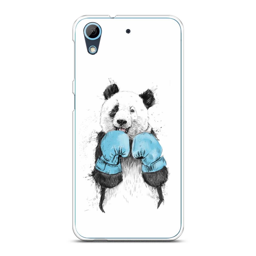 

Чехол на HTC Desire 626 "Панда боксер", Голубой;белый;серый, 101350-1