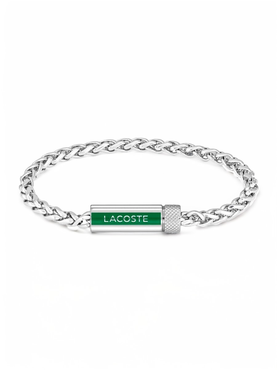 Браслет из стали р. 19 Lacoste 2040337, эмаль