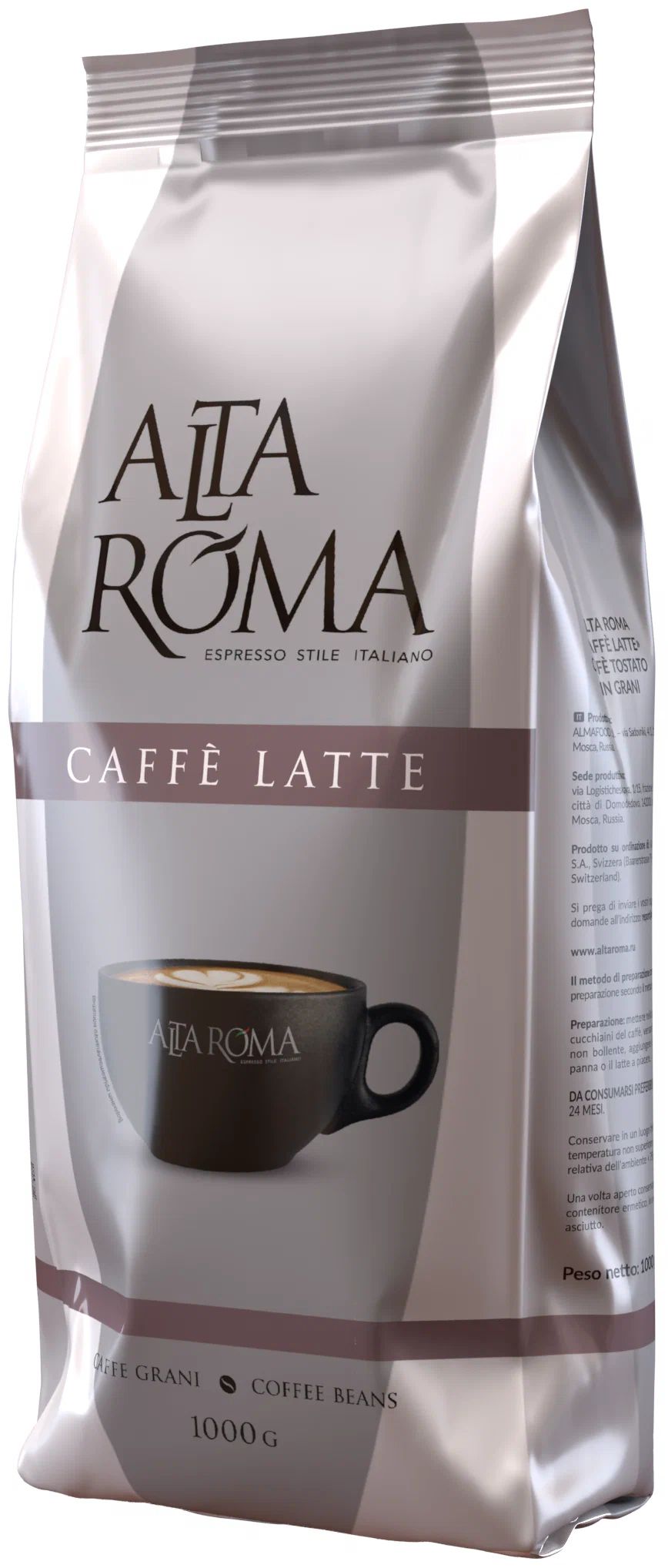 

Кофе Alta Roma Caffe Latte в зернах 1 кг