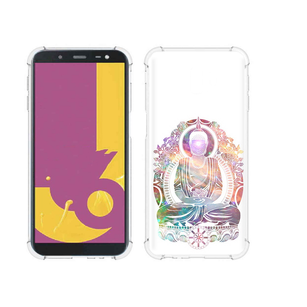 

Чехол MyPads Tocco для Samsung Galaxy J6+ (2018) умный мужчина абстракция, Прозрачный, Tocco