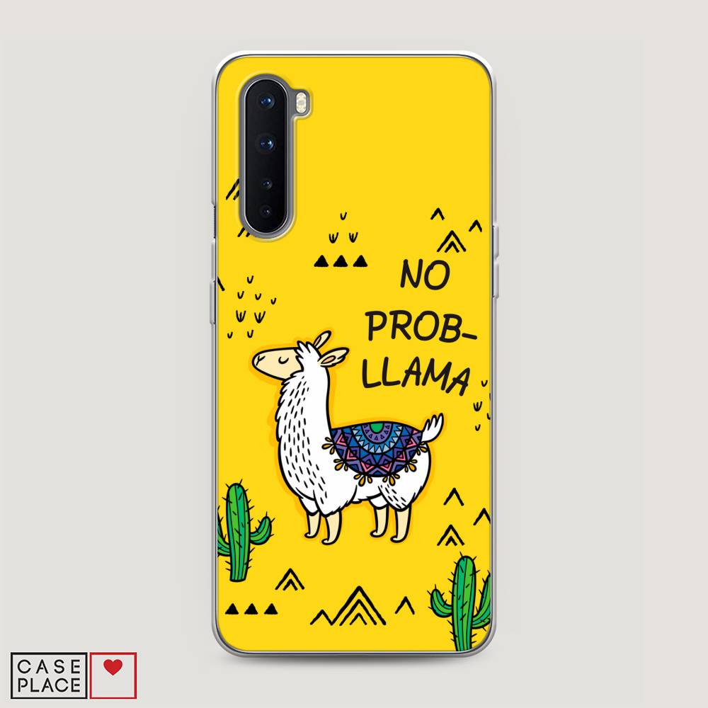 

Чехол Awog на OnePlus Nord / ВанПлас Nord "No probLLama", Желтый;черный;синий, 151350-2