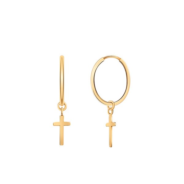 

Серьги конго из золота TEO MAORI 822036-17, 822036-17